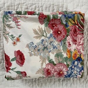 Vtg Ralph Lauren Southampton Beach House TWIN Fitted Sheet Cotton Floral Roses